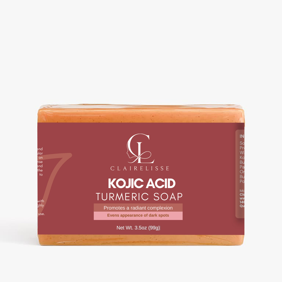 CLAIRELISSE Kojic Acid Turmeric Soap